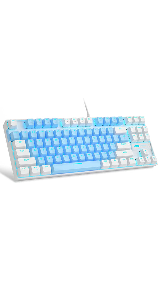 75% Mechanical Gaming Keyboard, 87 Keys Compact TKL Wired Keyboard. (6 Colorways)